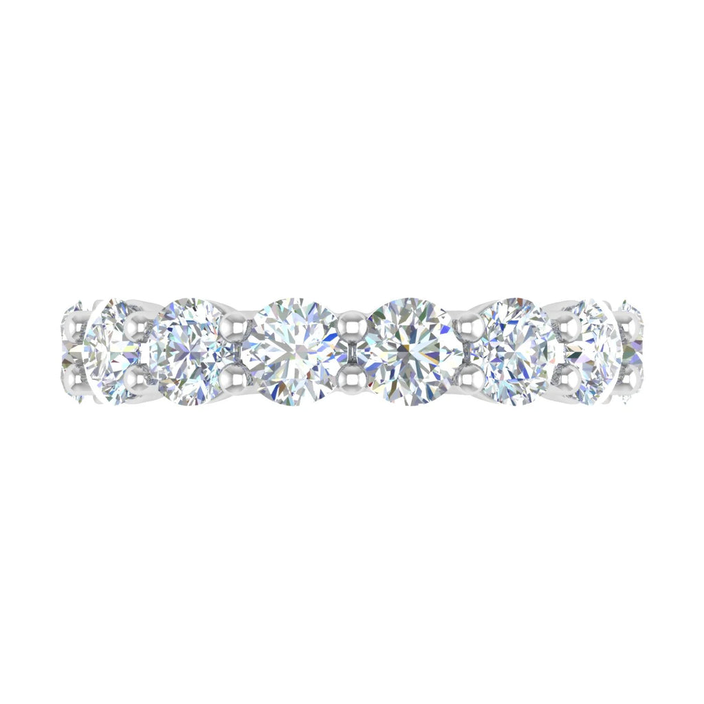 14K White Gold Diamond Eternity Wedding Band Ring A945552