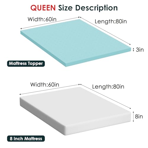 Queen Medium Firm Gel Memory Foam Mattress Q516840