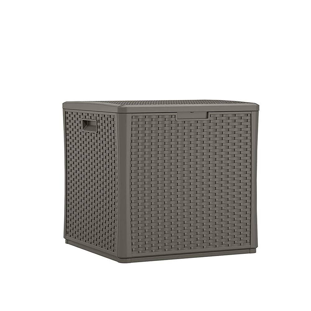 60 Gallon Resin Outdoor Storage Deck Box 2 Pack U3768