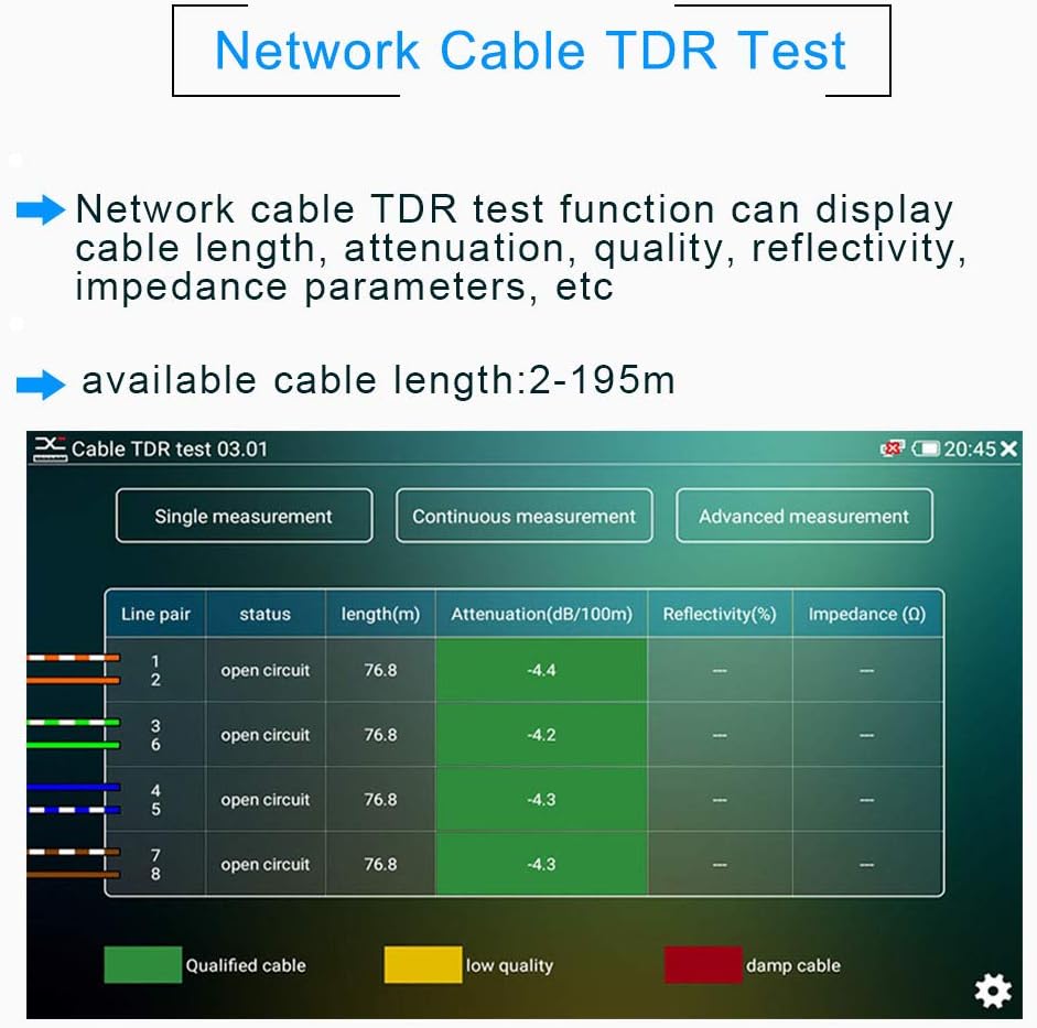 7 Inch IPS Touch Screen IP Camera Tester K262525