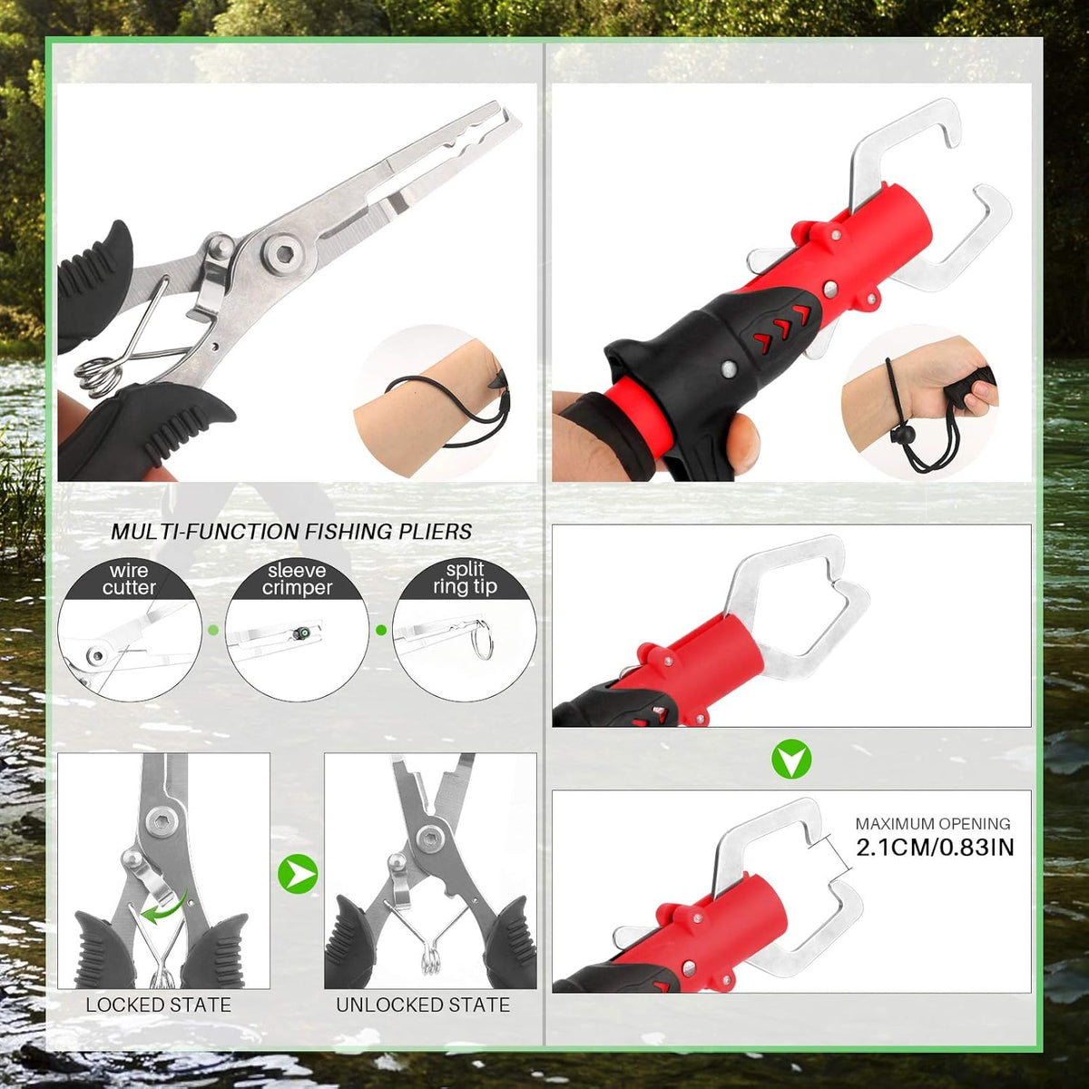 Carbon Fiber Telescopic Fishing Rod and Reel Combo Kit B546