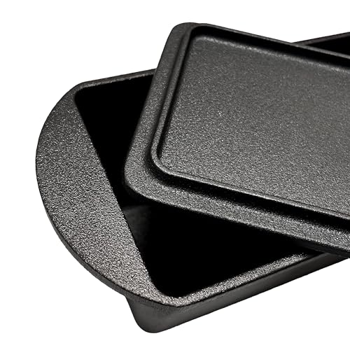 Rectangular Cast Iron Bread Loaf Pan with Lid Z547