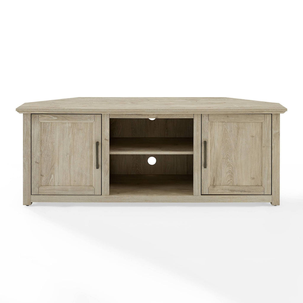 Corner TV Stand Frosted Oak B9316