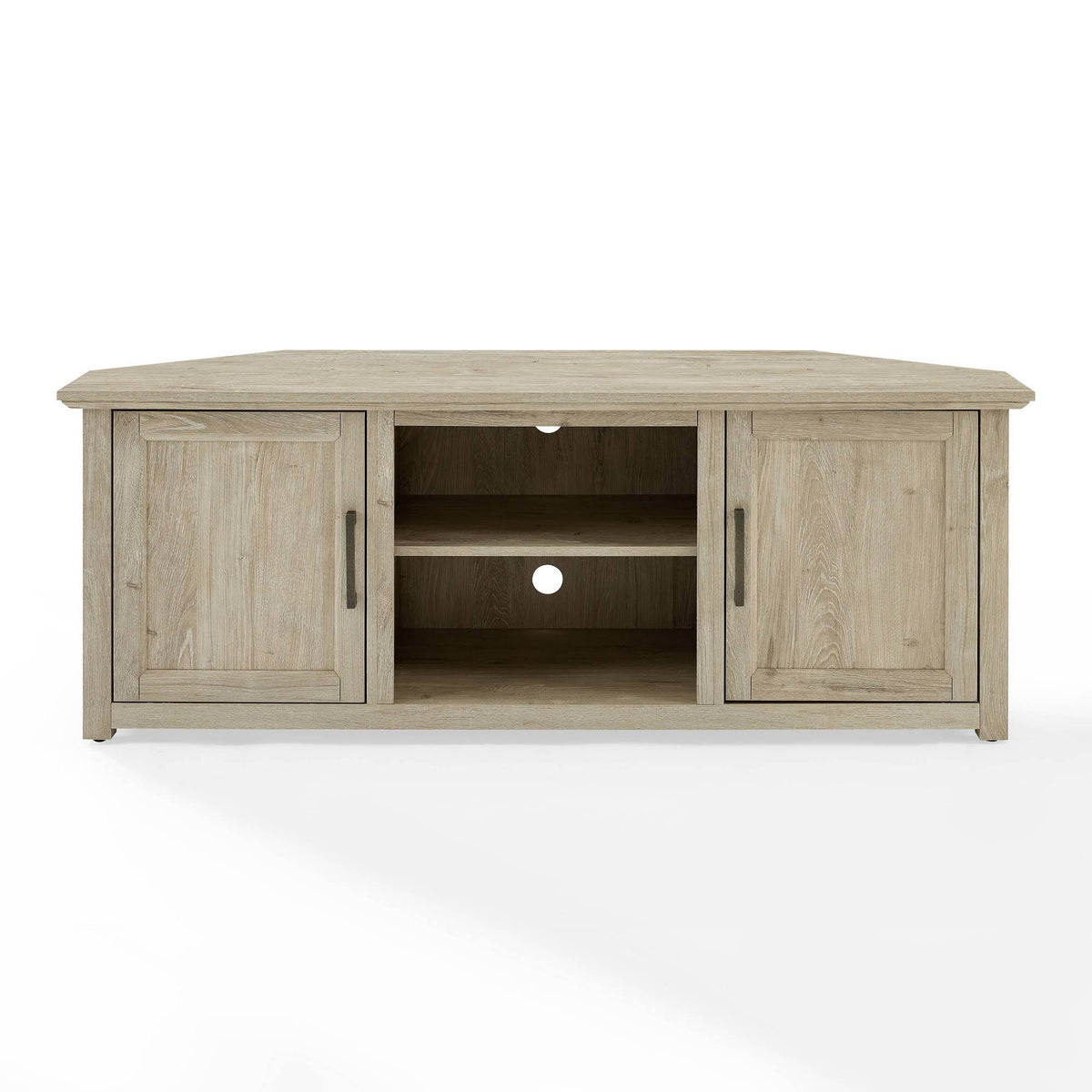 Corner TV Stand Frosted Oak B9316
