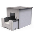 Cat Litter Box with Drawer and Lid Q641698