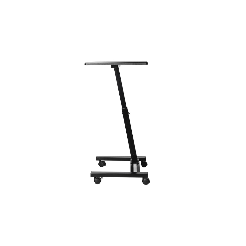 Black Height Adjustable Mobile Laptop Cart Desk with Wheels Q959