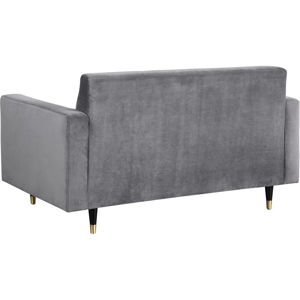 Contemporary Velvet Loveseat and Sofa Y408661