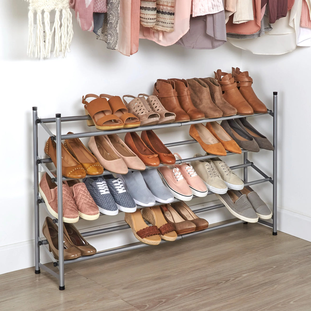 4-Tier Expandable Shoe Rack W6590
