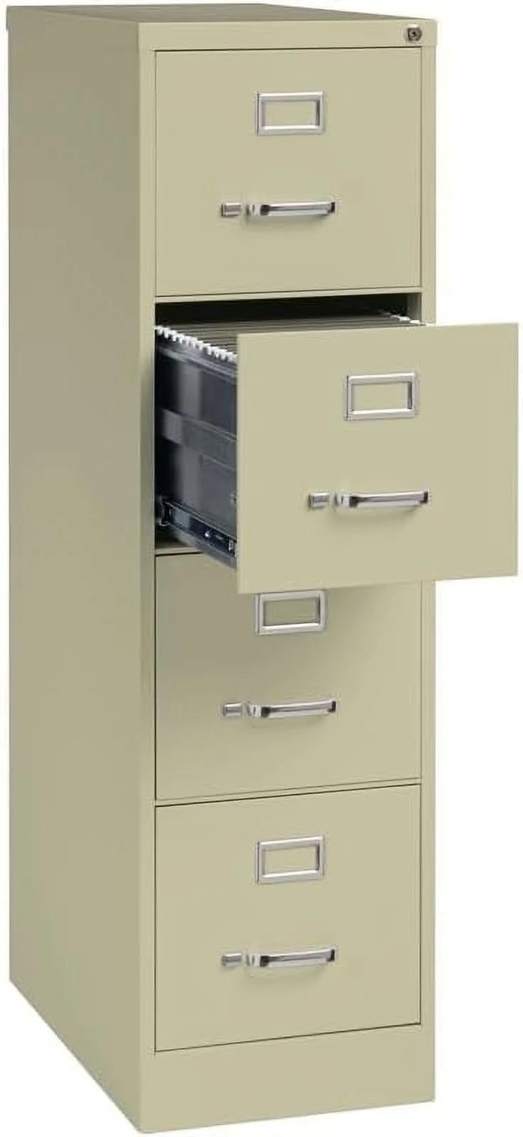 25" 4-Drawer Metal Vertical File Cabinet In Beige Q834