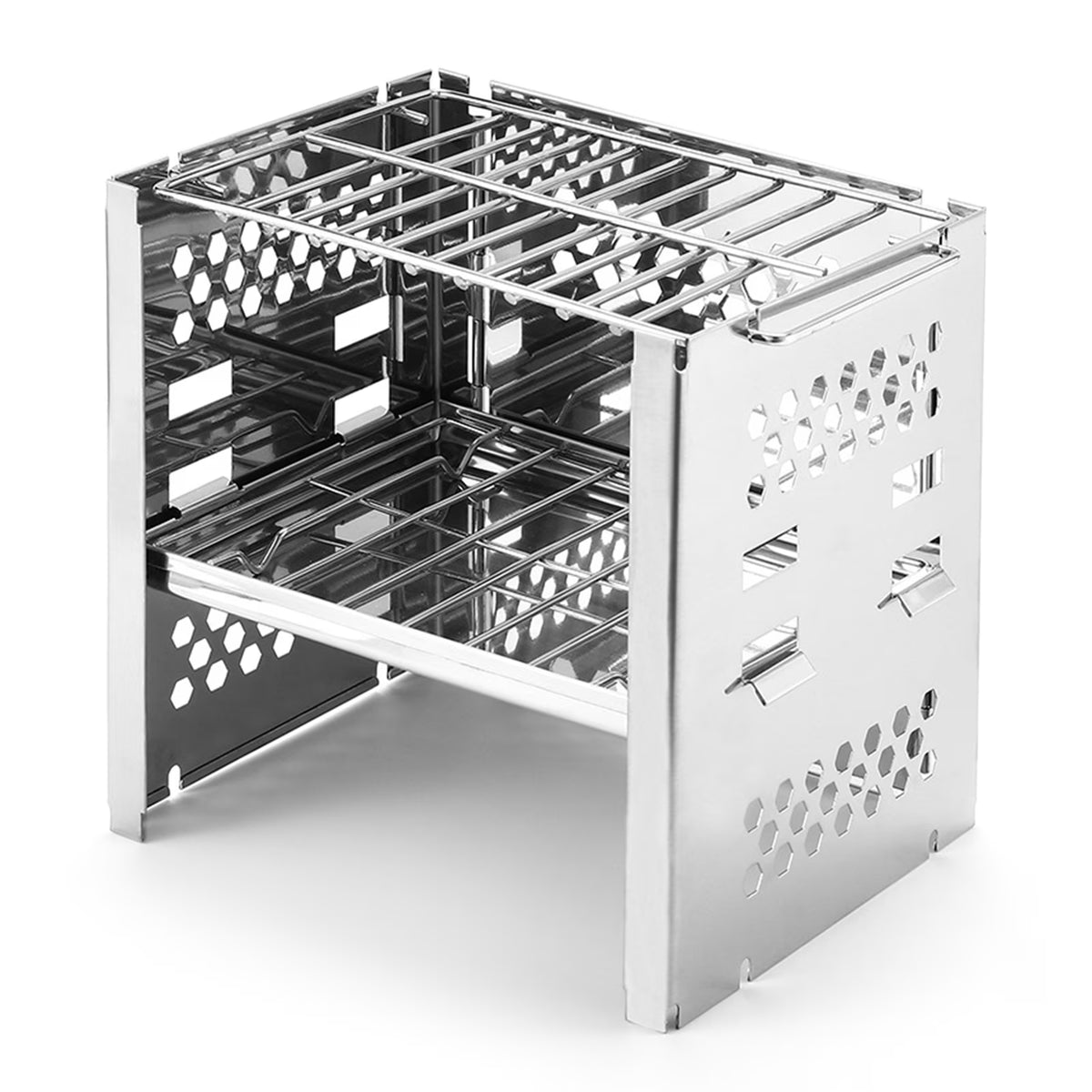 Portable Folding Stainless Steel Camping Stove E1503