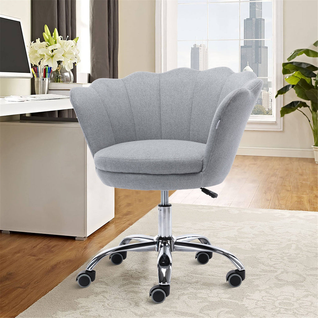 Light Grey Swivel Shell Chair Y254243