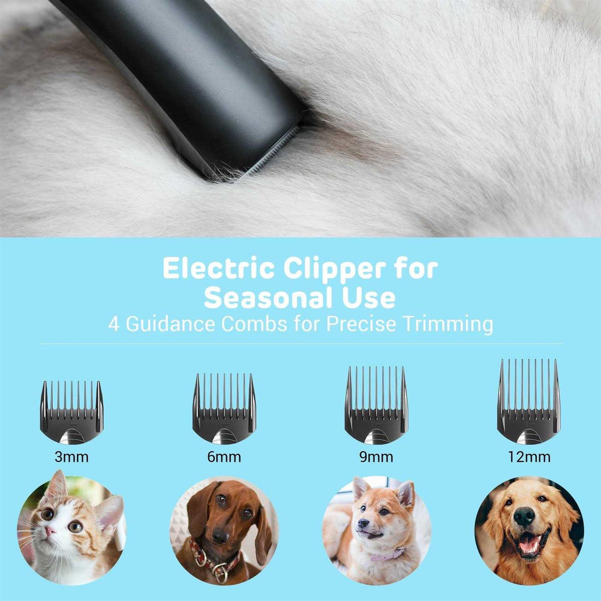 Pet Grooming Vacuum with 6-in 1 Grooming Kit Q556492