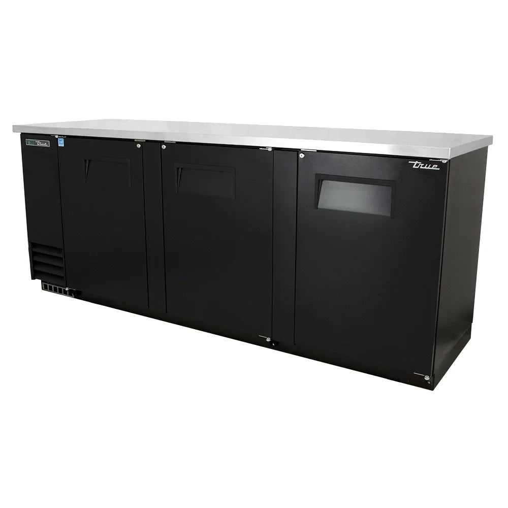 90" 3 Section Bar Refrigerator with Swinging Solid Doors K14300