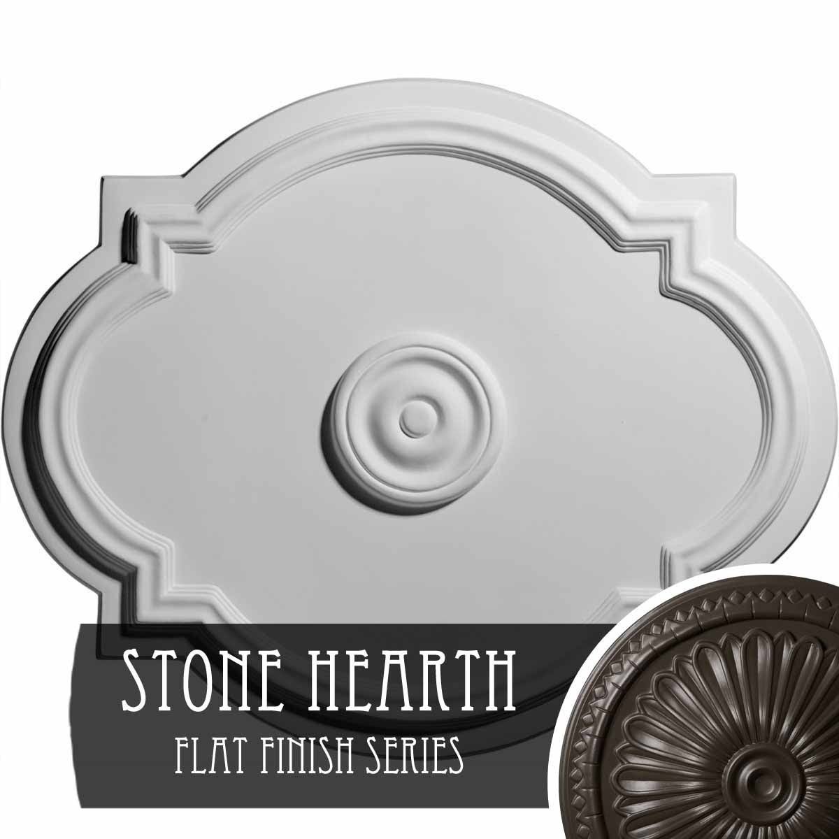 21 1/4x22W x 17 3/8x22H x 1x22P Ceiling Medallion V51290