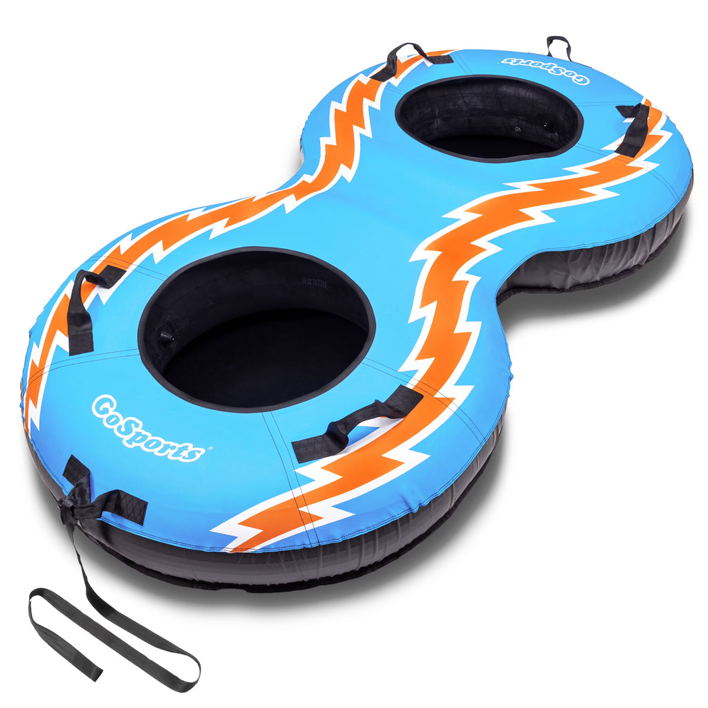 Retro 2 Person Snow Tube with Canvas Cover A8167