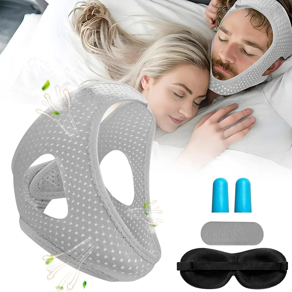 Anti Snoring Chin Strap with Eye Mask L7966
