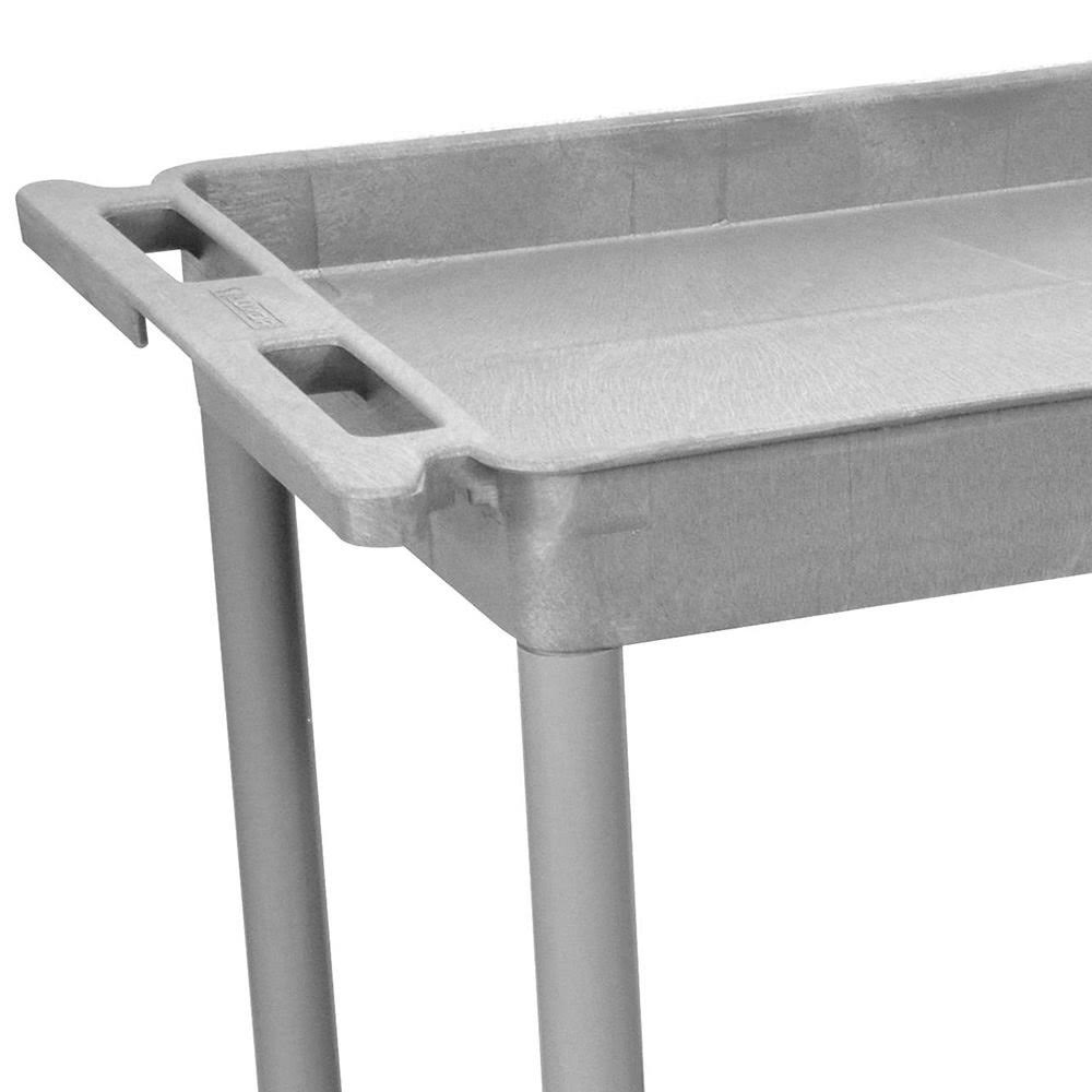 Gray 2 Shelf Utility Tub Cart S106367