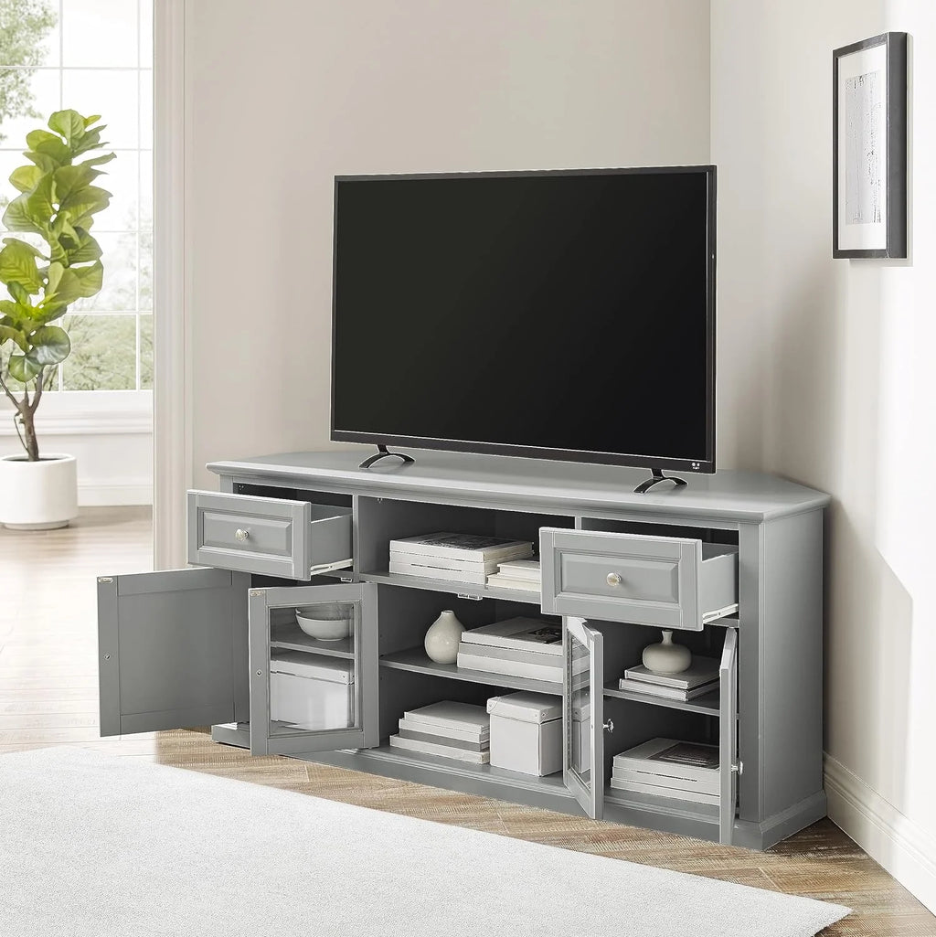 Gray Corner TV Stand K293753