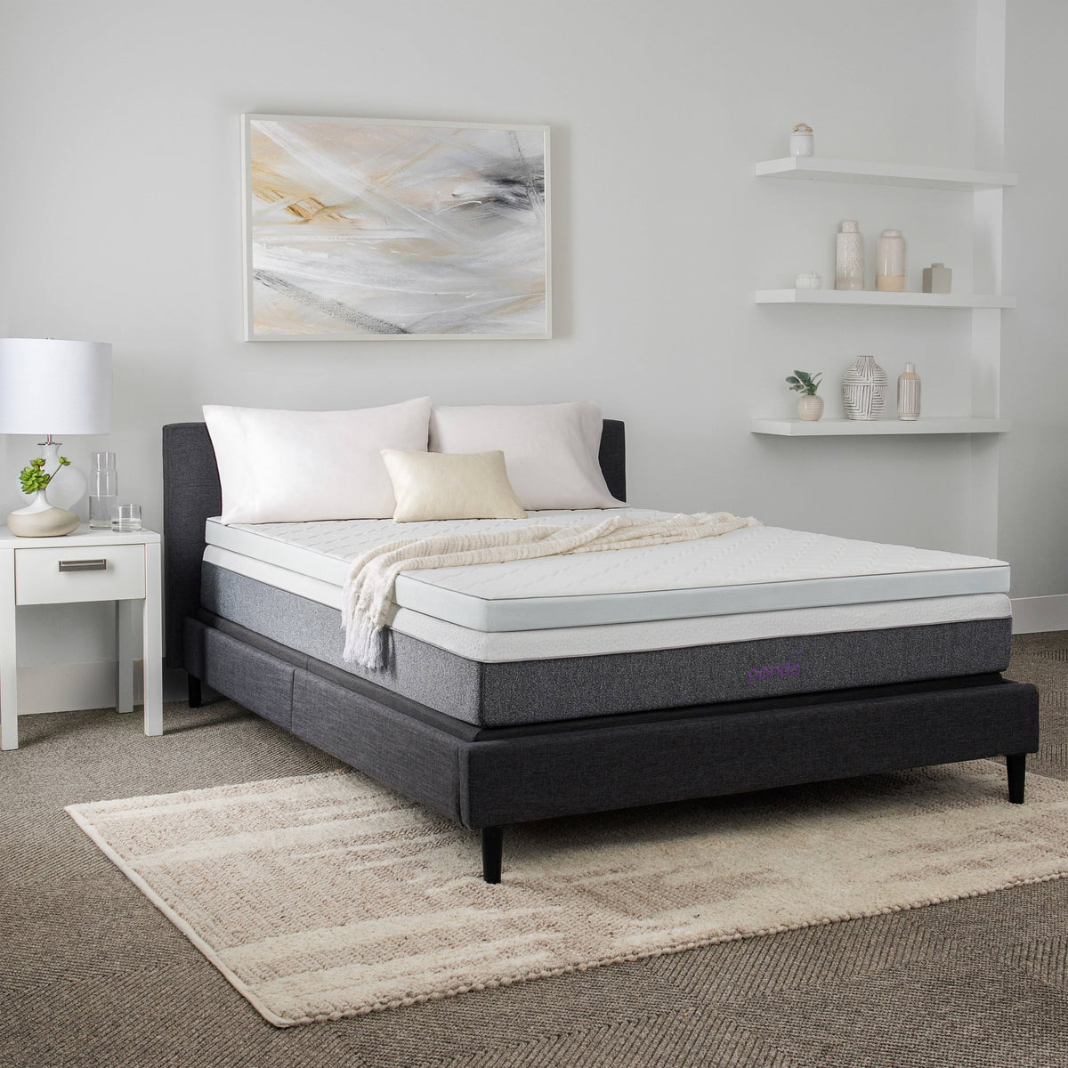 King Memory Foam Mattress Topper with Cover H910
