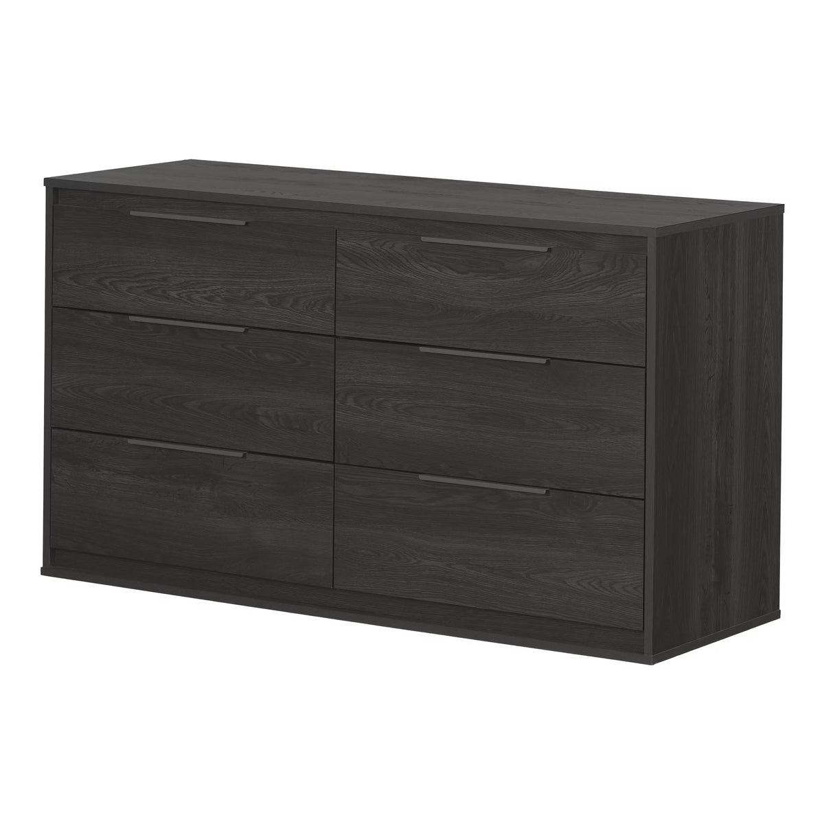 Contemporary 6-Drawer Double Dresser Gray Oak G595