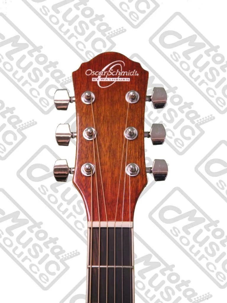 Flame Yellow Sunburst Acoustic-Electric Guitar W345