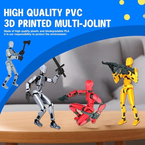 6 Pack 3D Printed Multi-Jointed Movable Action Figure S975789