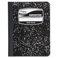 Composition Book, Wide Ruled, 100 Sheets, 7-1/2x9-3/4, Black C48169