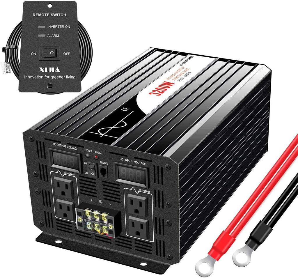 1500W Pure Sine Wave Power Inverter DC 12V AC 120V P165