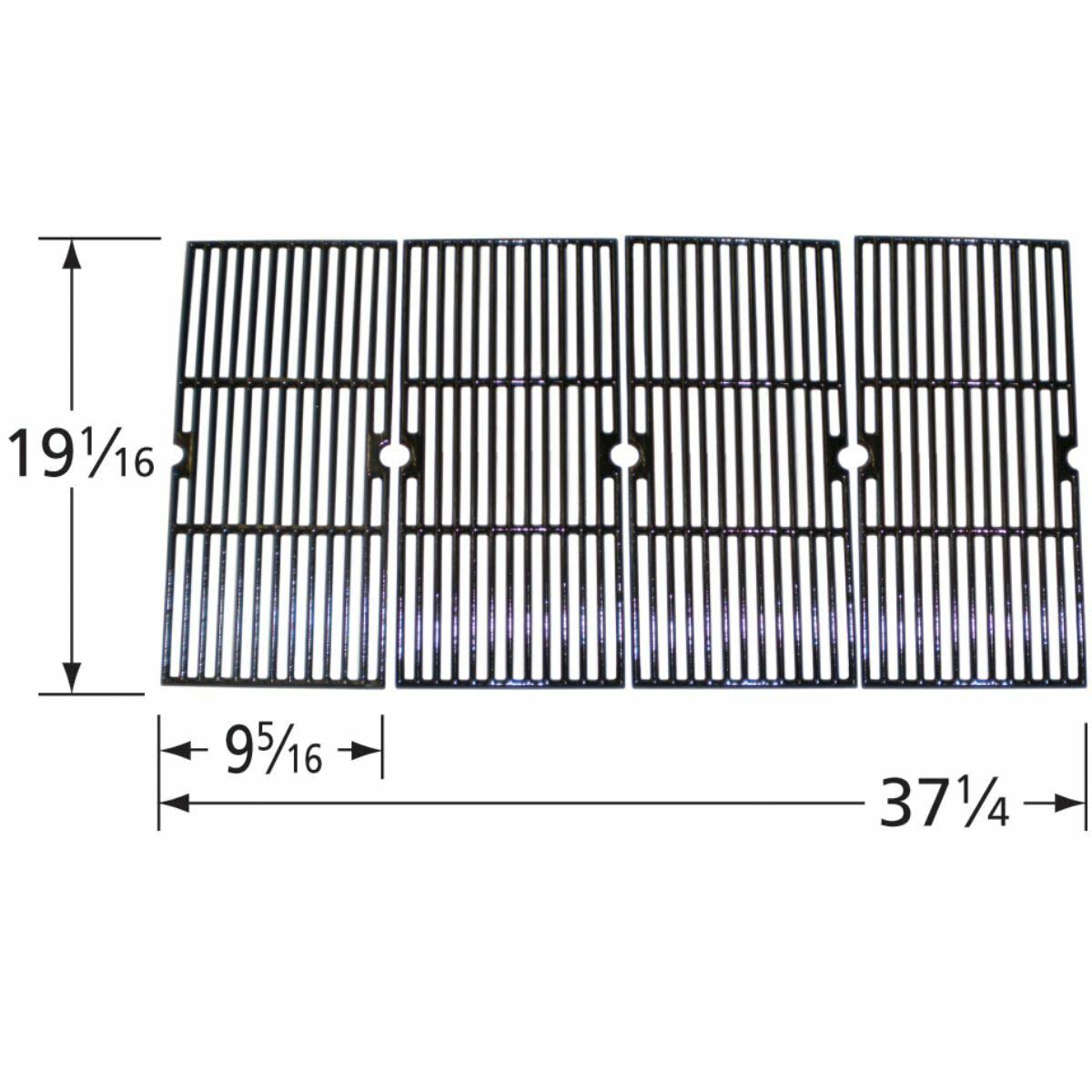 4pc Matte Cast Iron Cooking Grid for Gas Grills 37.25 J80902