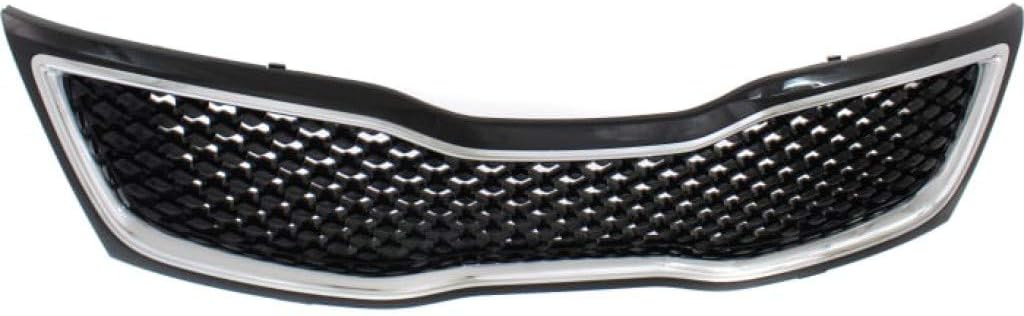 Black Grille Assembly with Chrome Molding G84025