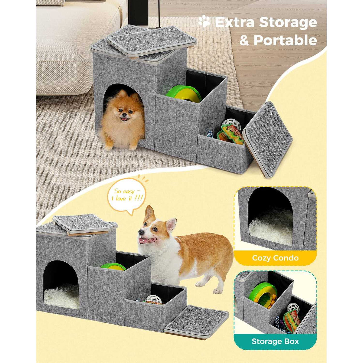 3 Step 16 inch Pet Stairs B933