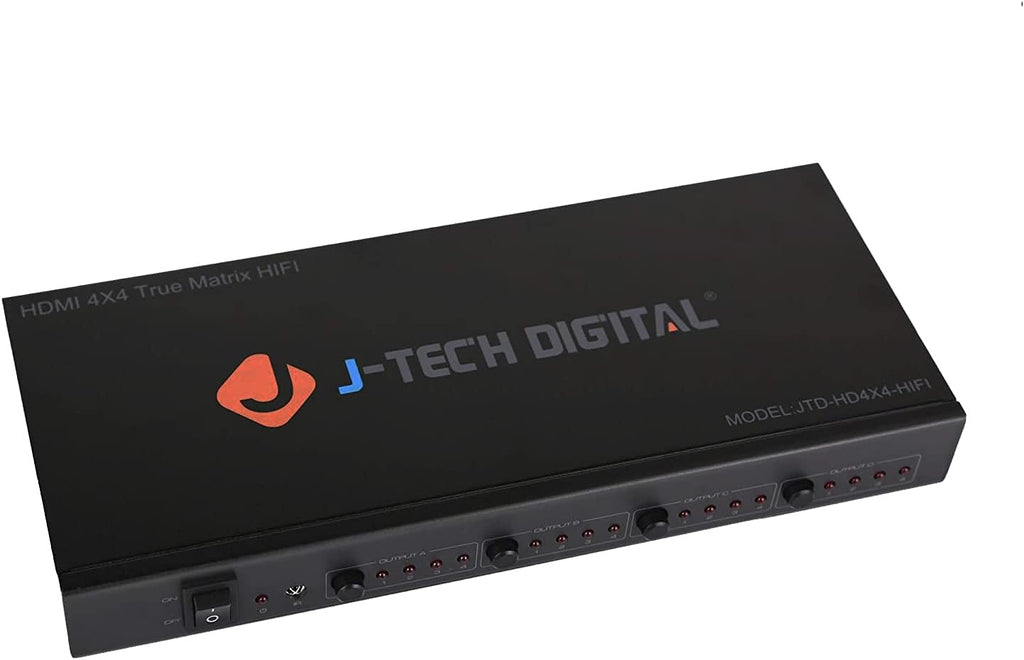 4K 60Hz 4x4 HDMI Matrix Switch with Downscaler EDID HDCP 2.2 HDMI 2.0 K40093