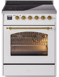 White Induction Range with Electric Oven F279614