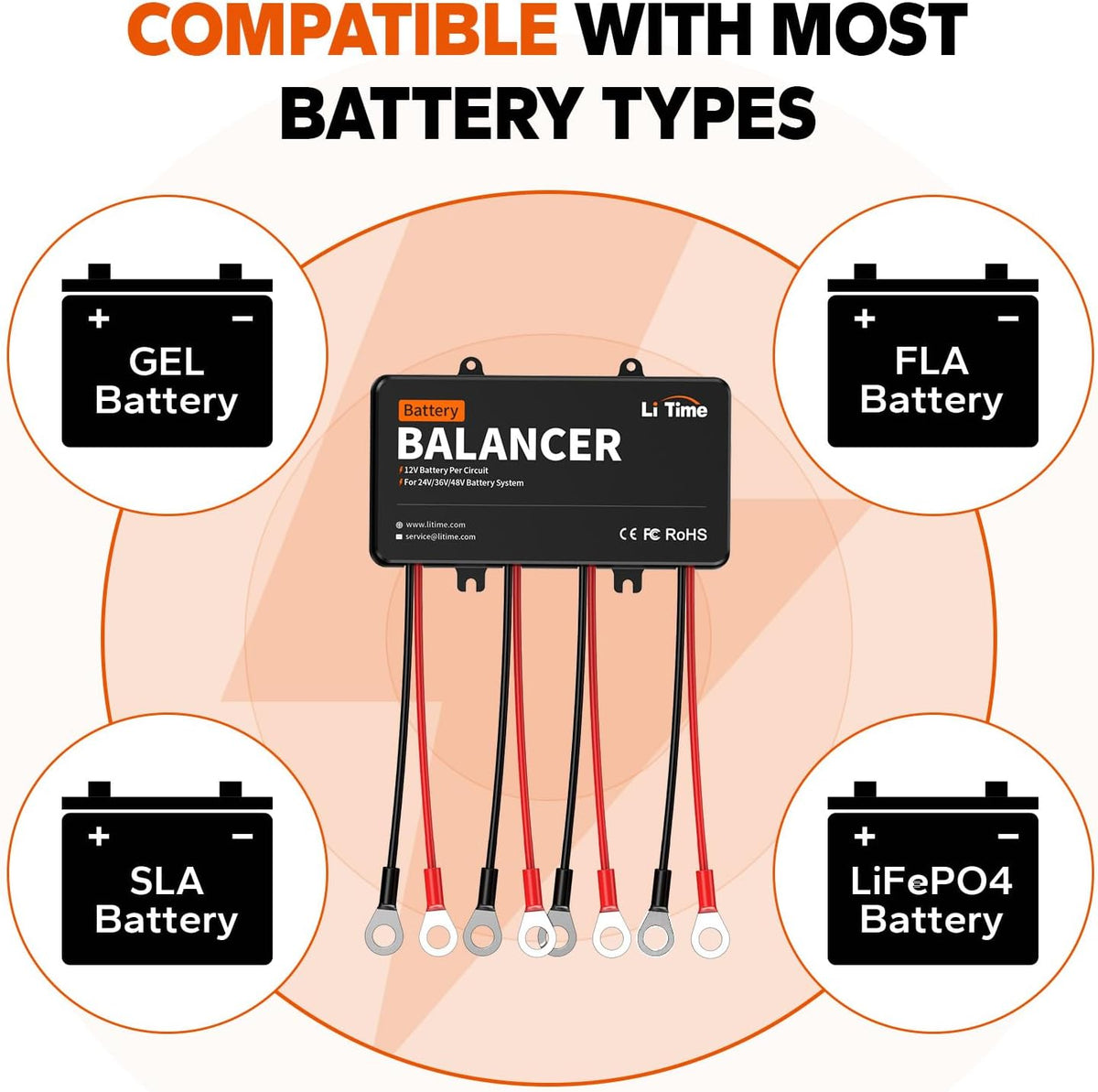 48V Battery Equalizer Active Balancer for LiFePO4 Lithium Battery L656