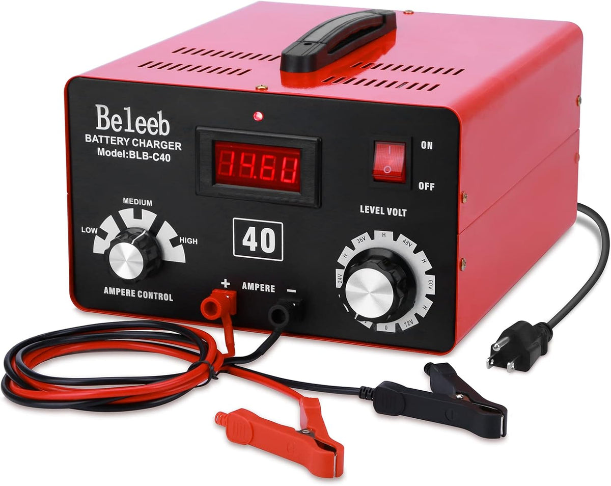 Adjustable Battery Charger 12V 24V 36V 48V 60V 72V Battery Desulfator Maintainer M385