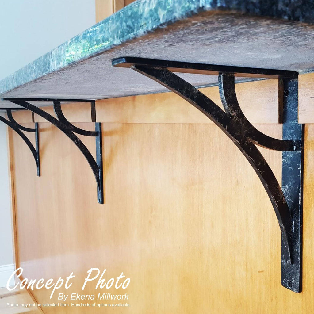 Wrought Iron Bracket Antiqued Bronze C792