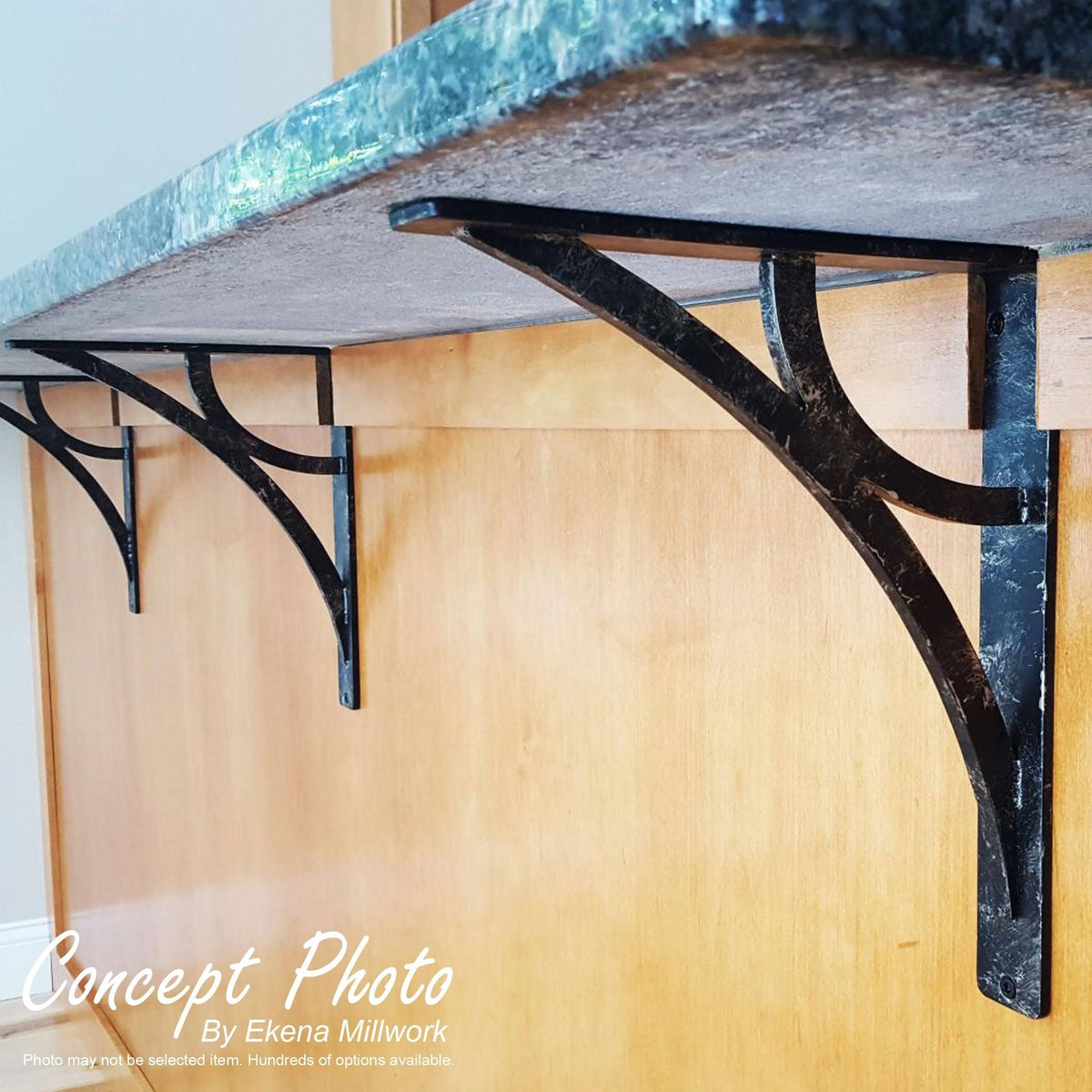 Wrought Iron Bracket Antiqued Bronze C792