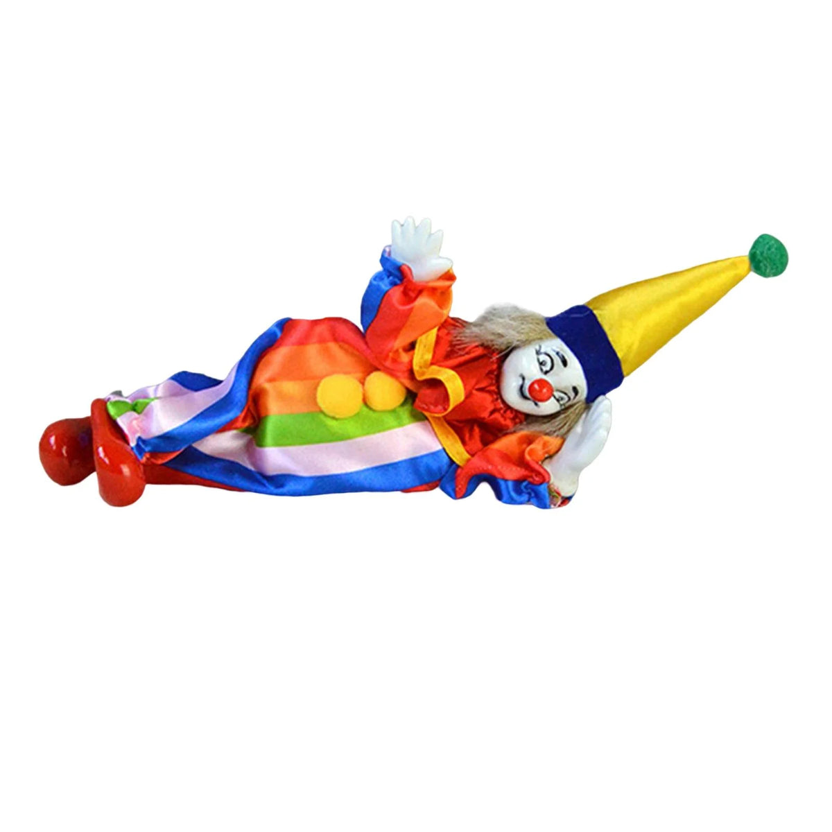Porcelain Clown Doll with Movable Joints F8294