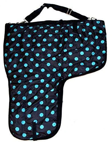 Large 420D Padded Navy Blue Western Saddle Carrier Case E687