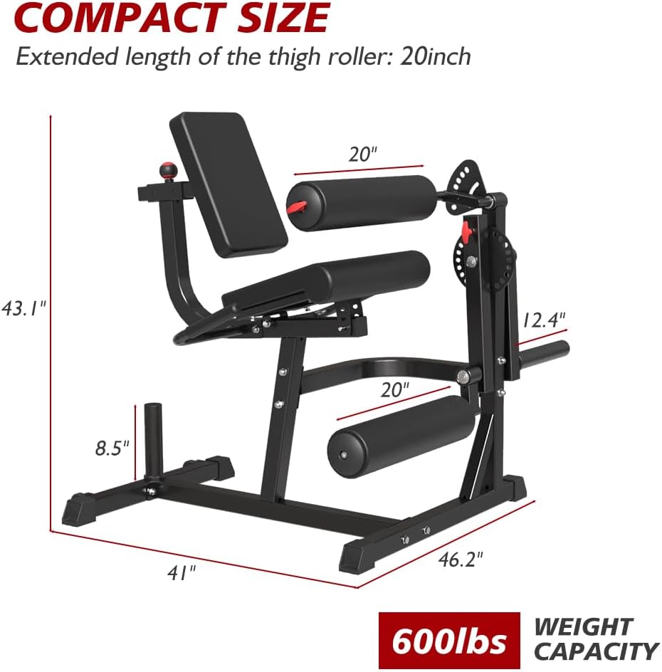 Adjustable Plate Loaded Leg Rotary Extension Machine Y25686