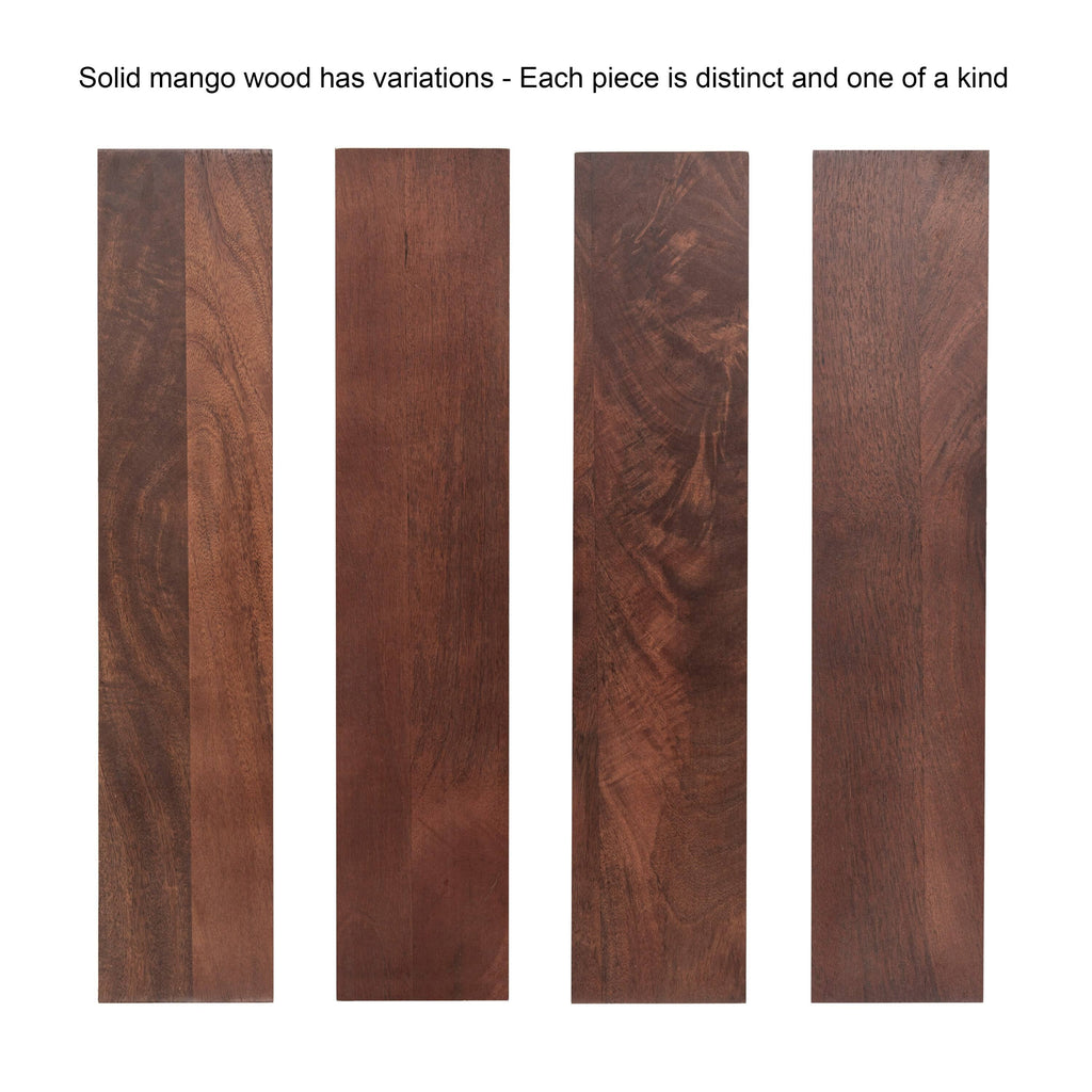 Walnut Brown Wood Side Table K849095