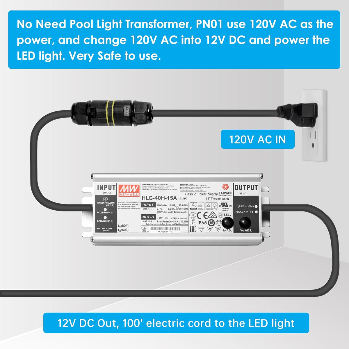 10 Inch 35W 3000lm 6500k Cool White LED Inground Pool Light V4473