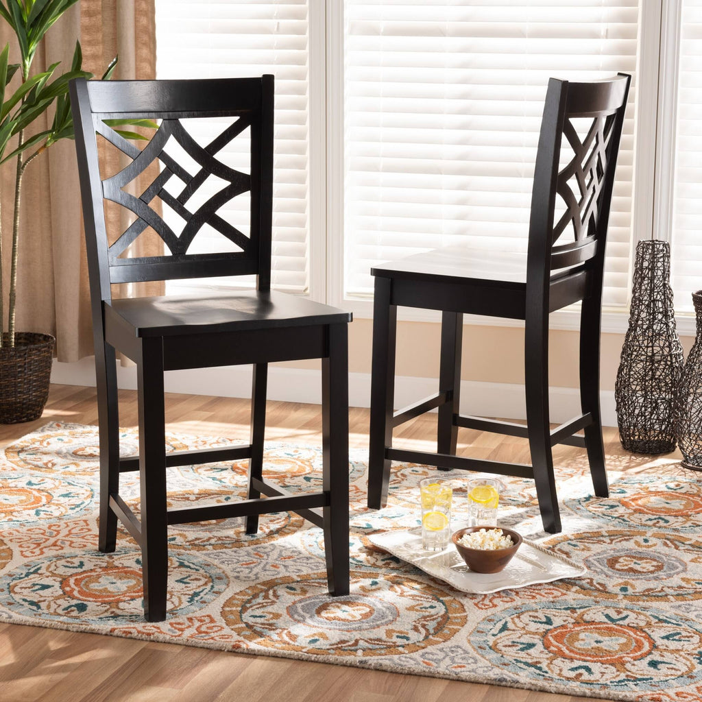 2-Piece Counter Stool Set - Brown J151