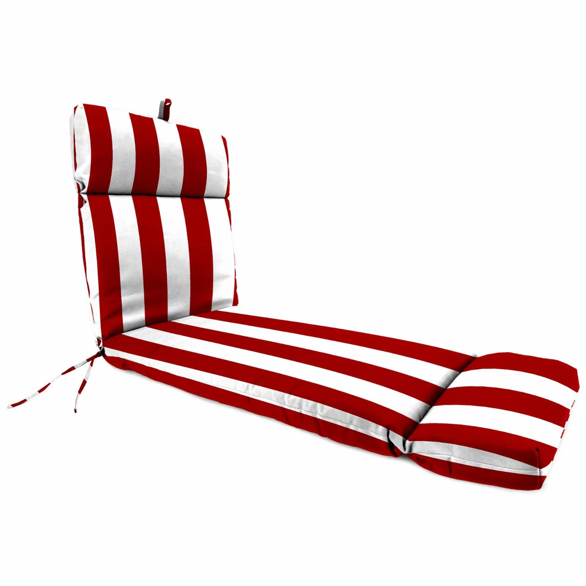 72 x 22 in. Rectangular Outdoor Chaise Lounge Cushion with Ties Y171806
