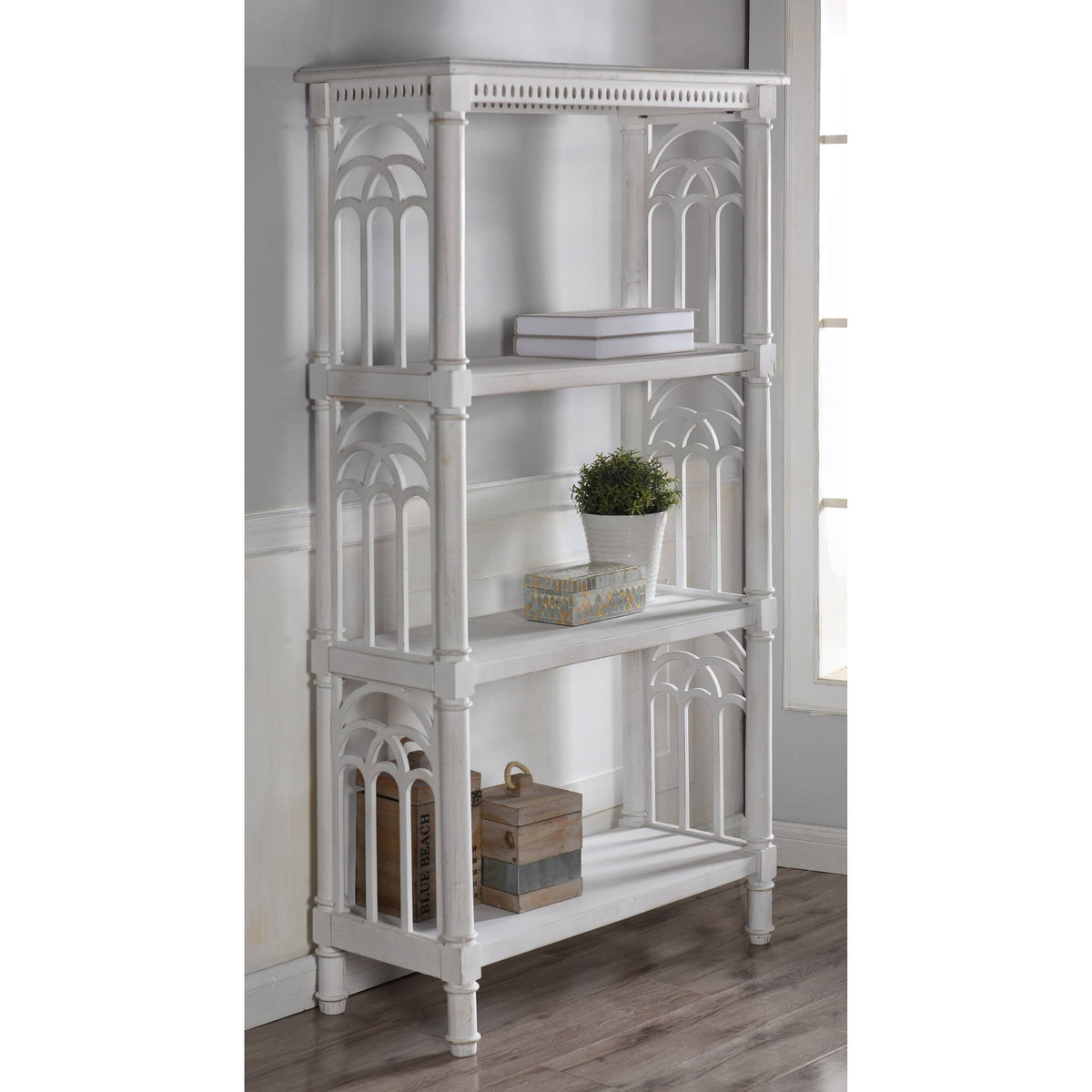 White Bookcase Y860