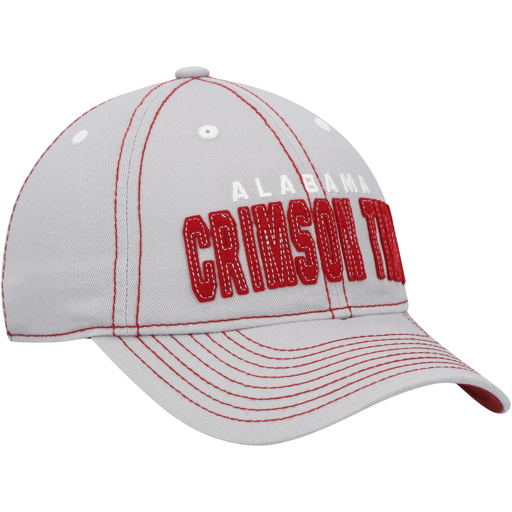 Gray Alabama Crimson Tide Slouch Adjustable Hat Z254