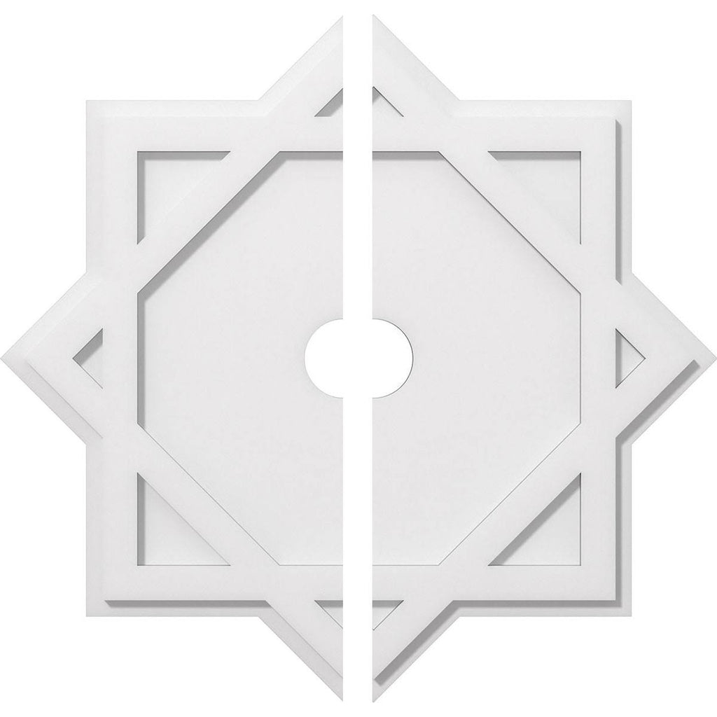 26 inchod x 3 inchid x 14 1/4 inchc x 1 inchp Architectural Grade PVC Ceiling Medallion, Two Piece R61329