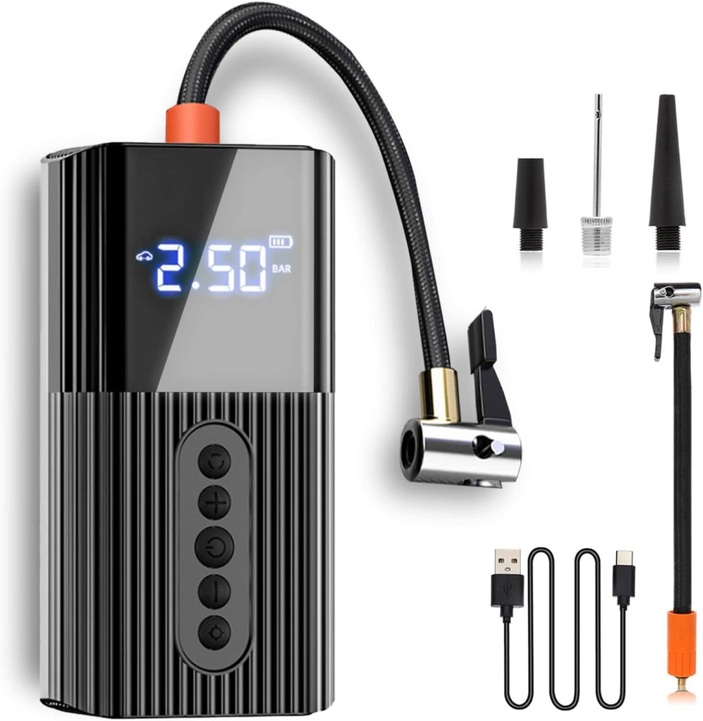 150 PSI Portable Tire Inflator Air Compressor with Digital Pressure Gauge LED Light J66160