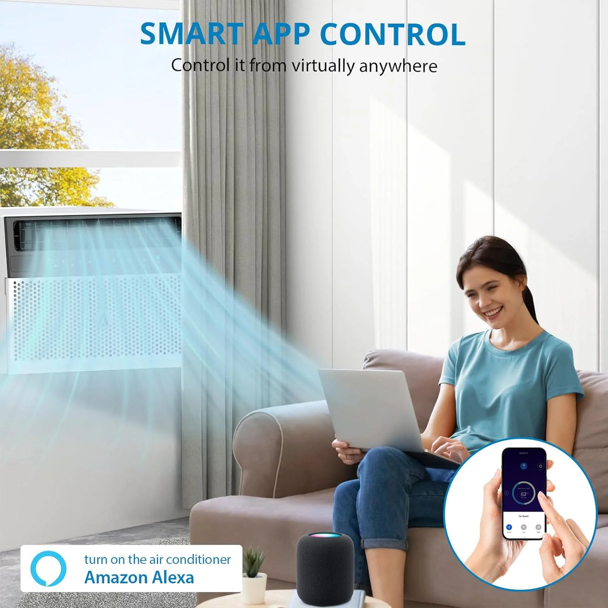 8000 BTU Window Air Conditioner with Remote Control V422541