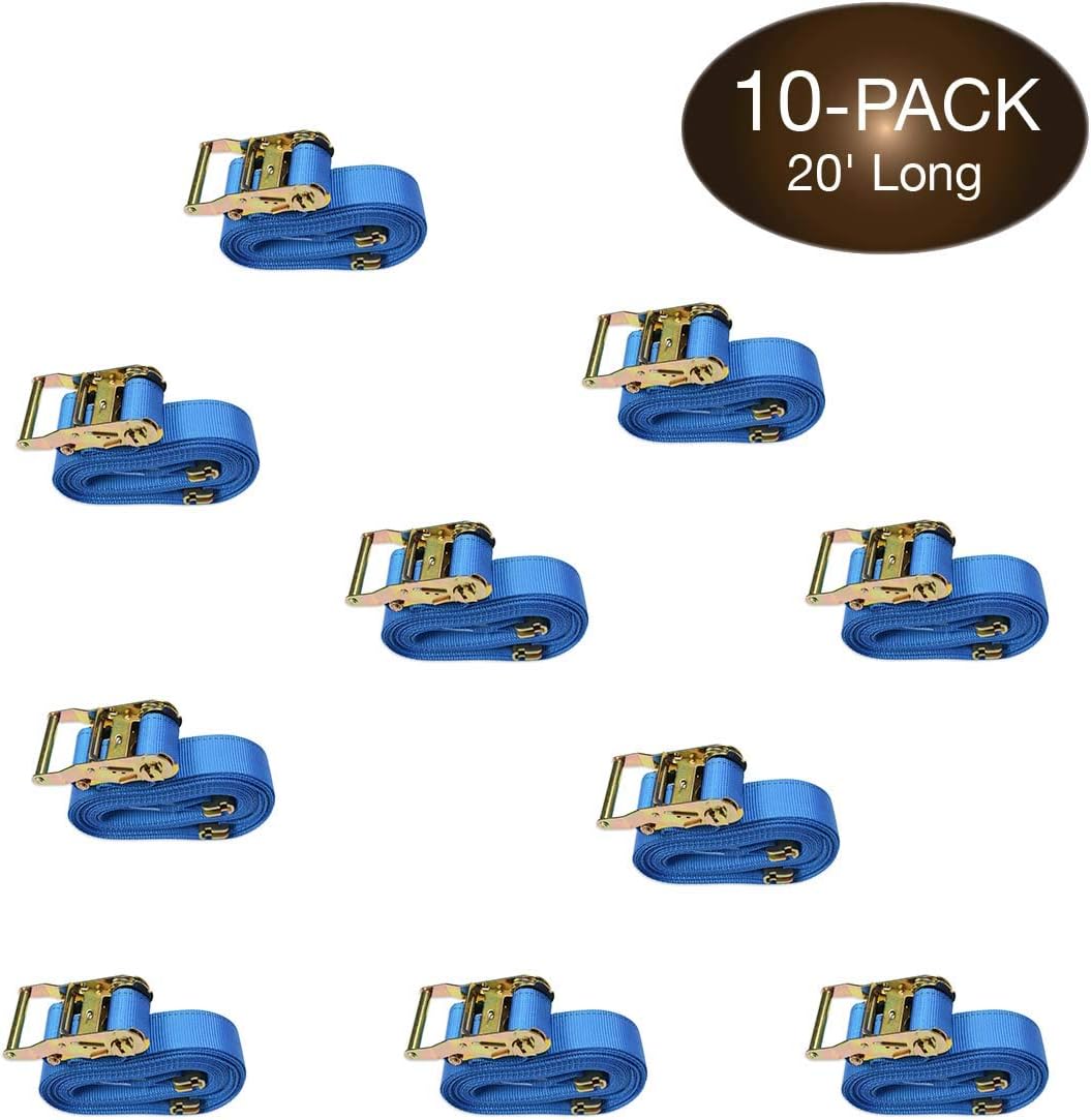 Heavy Duty Blue Polyester Ratchet Straps B491